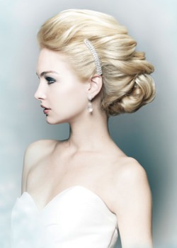 classic bridal upstyle
