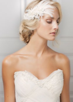 vintage wedding upstyle